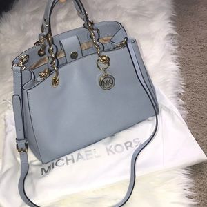 Michael Kors Cynthia Leather Satchel